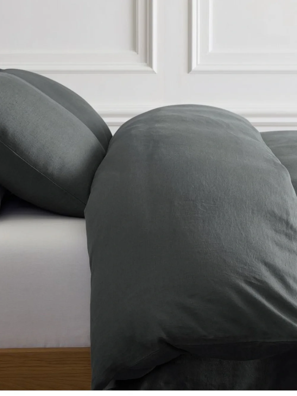 West Elm Linen Duvet Cover and Shams - Queen